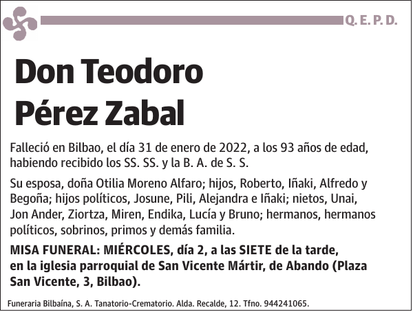 Teodoro Pérez Zabal