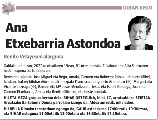 Ana Etxebarria Astondoa