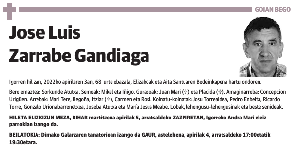 Jose Luis Zarrabe Gandiaga