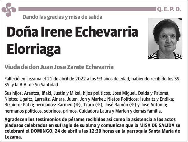 Irene Echevarria Elorriaga