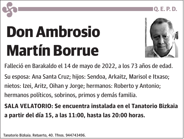 Ambrosio Martin Borrue