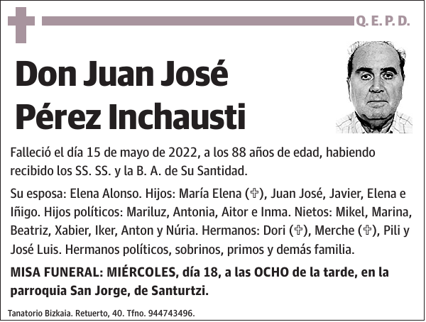 Juan Jose Perez Inchausti