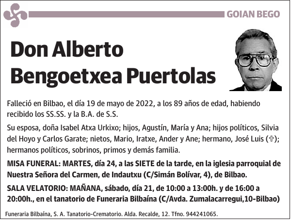 Alberto Bengoetxea Puertolas