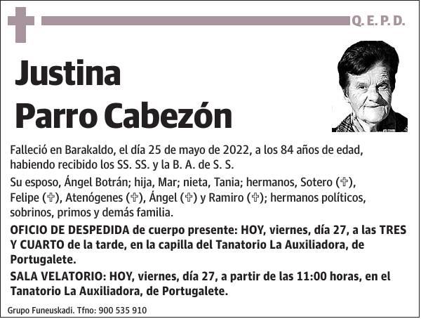 Justina Parro Cabezón