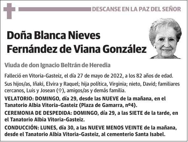 Blanca Nieves Fernández De Viana González