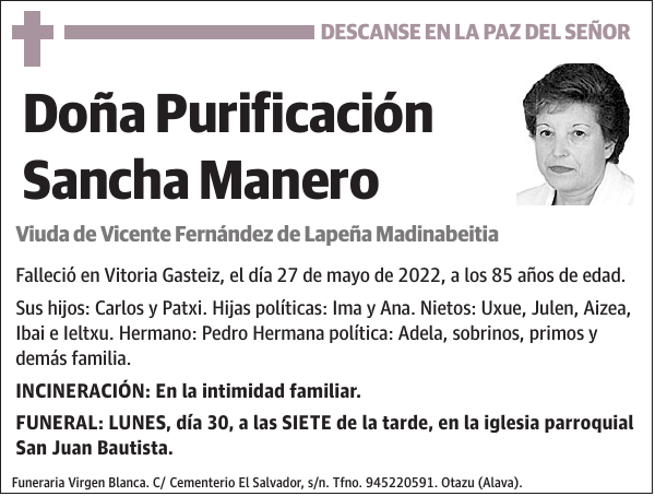 Purificación Sancha Manero