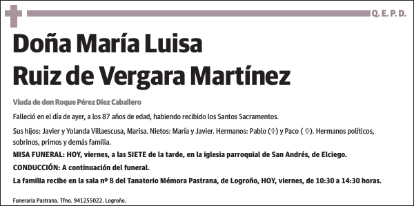 María Luisa Ruiz De Vergara Martínez