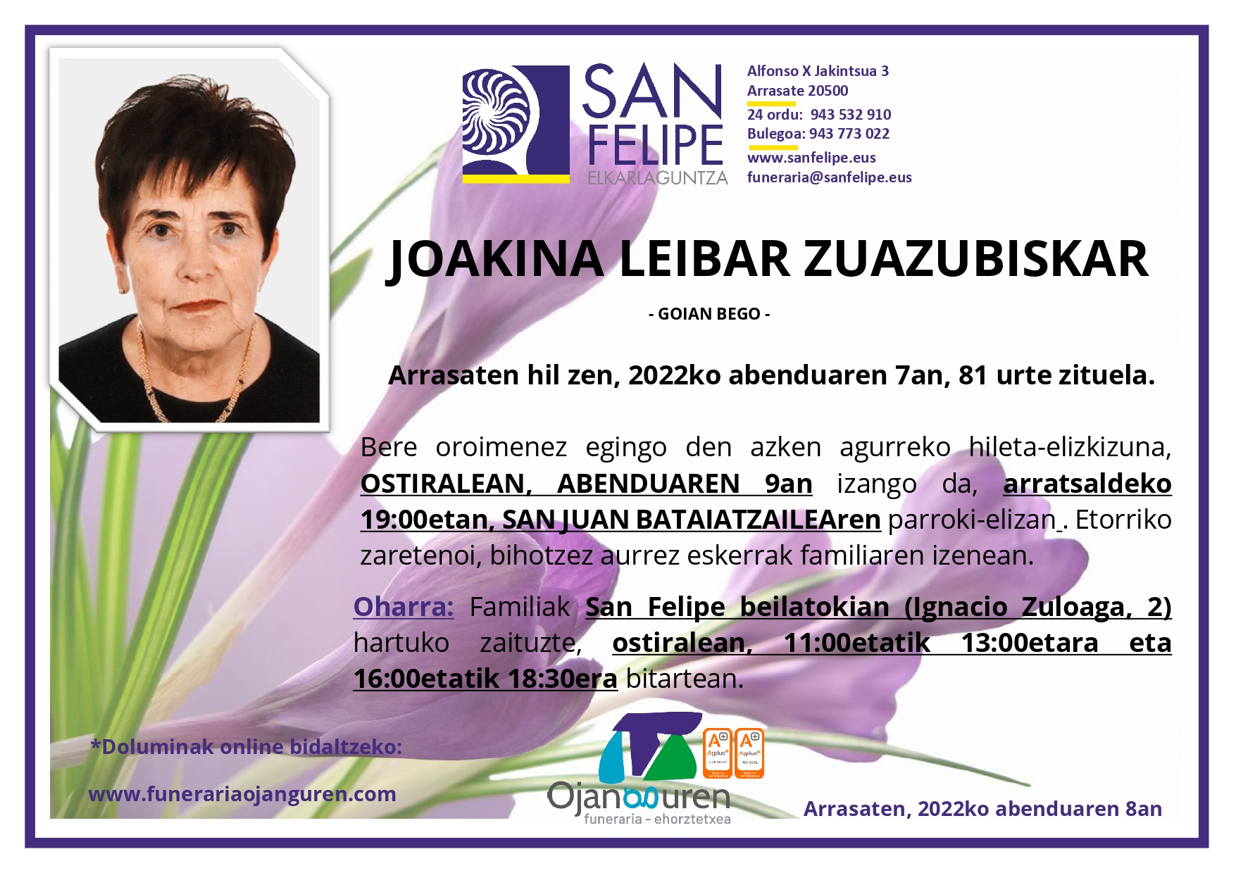 Joakina Leibar Zuazubiskar