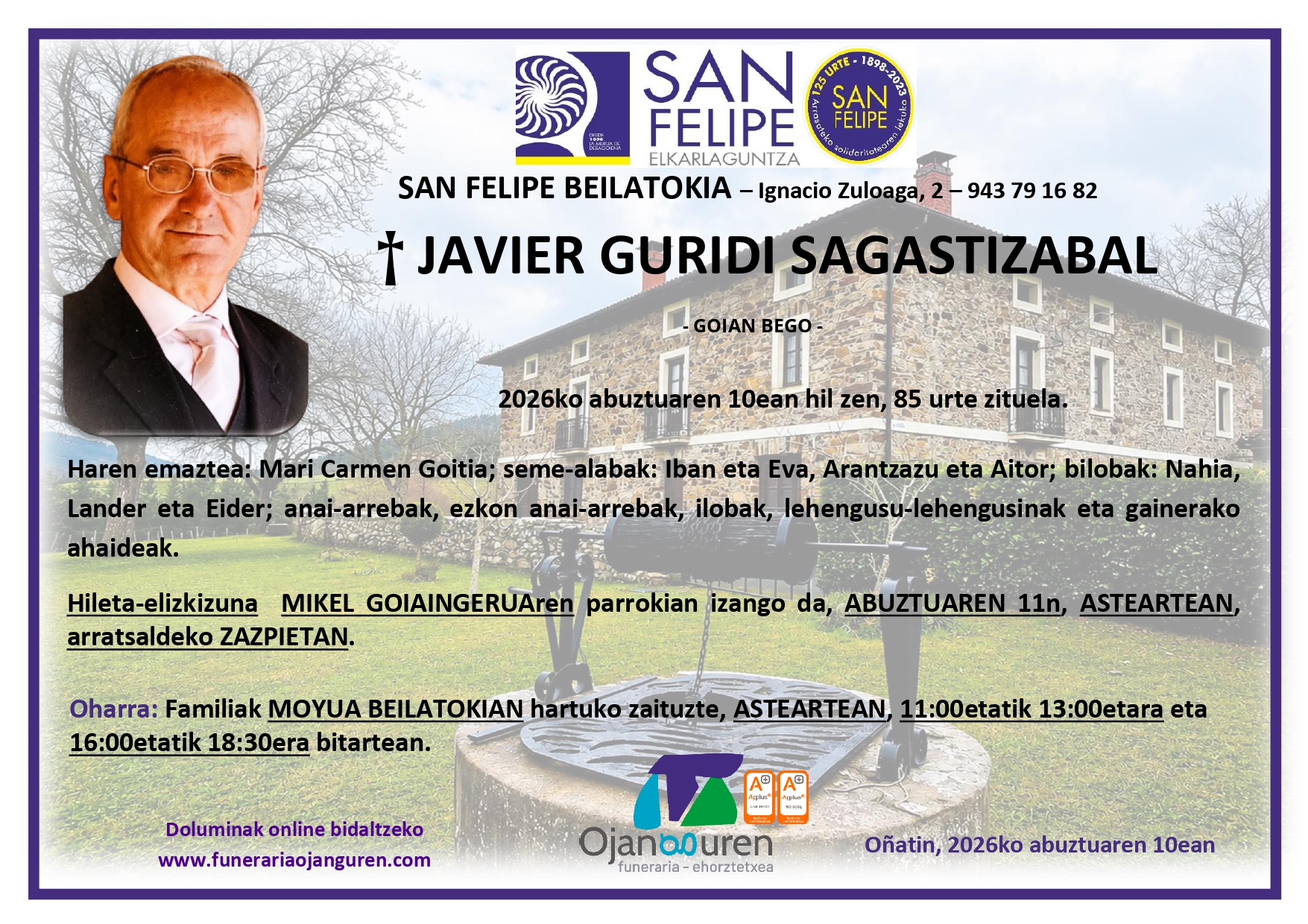 Javier Guridi Sagastizabal