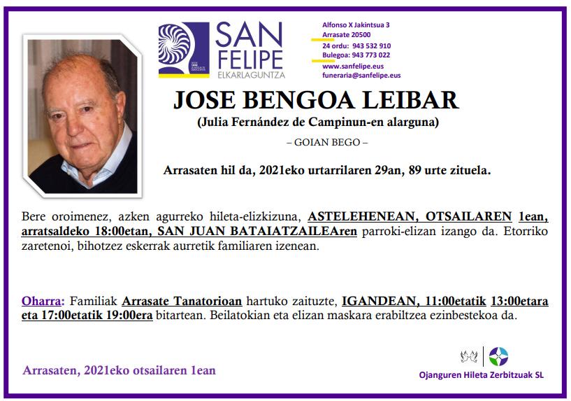 Jose Bengoa Leibar