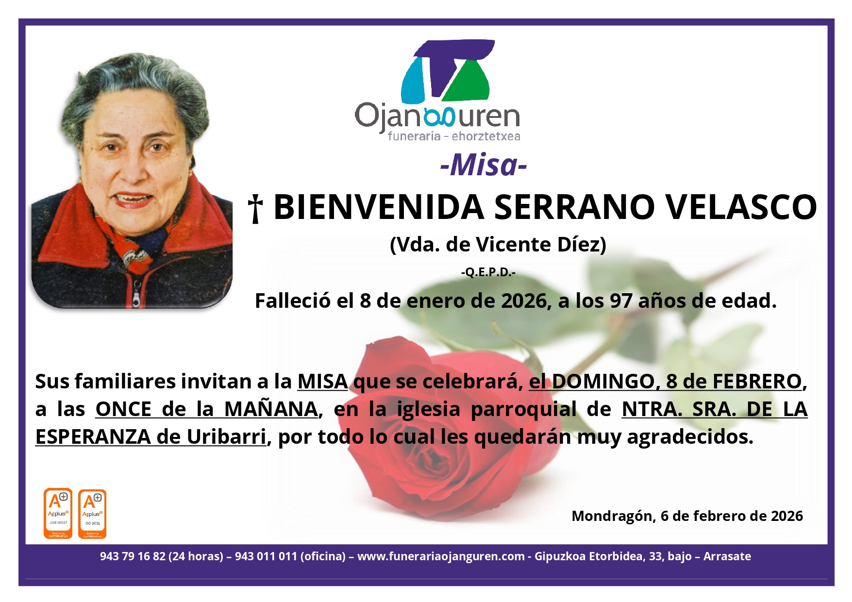 Bienvenida Serrano Velasco