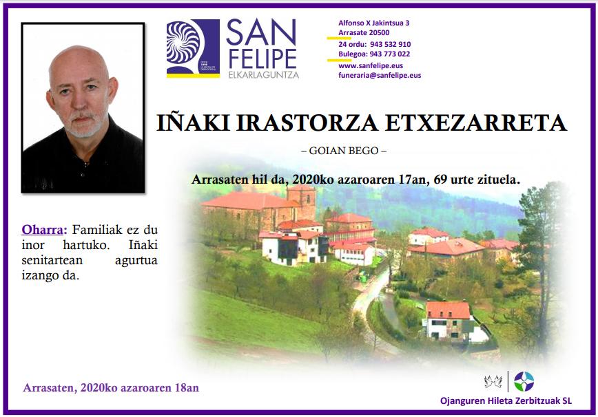 Iñaki Irastorza Etxezarreta