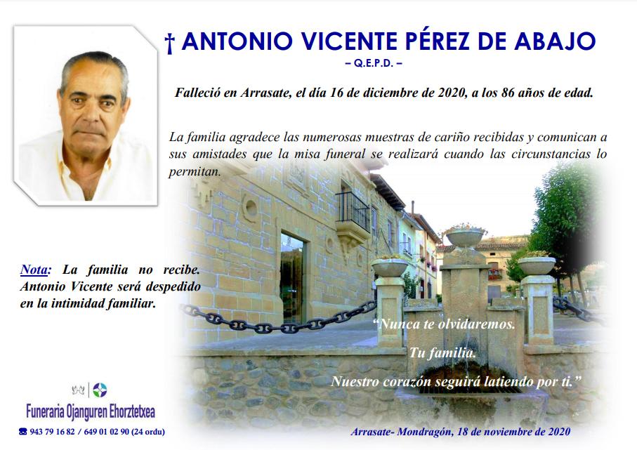 Antonio Vicente Perez De Abajo
