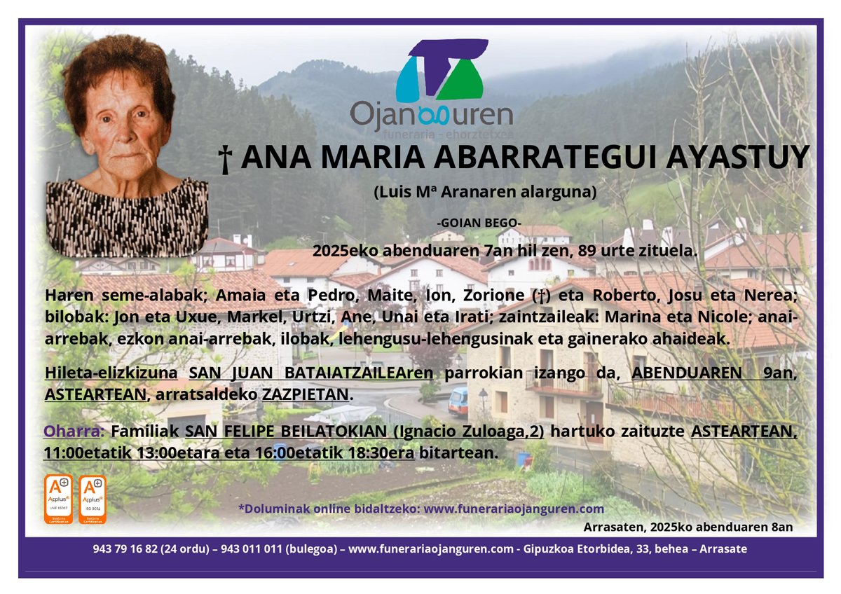 Ana Maria Abarrategui Ayastuy