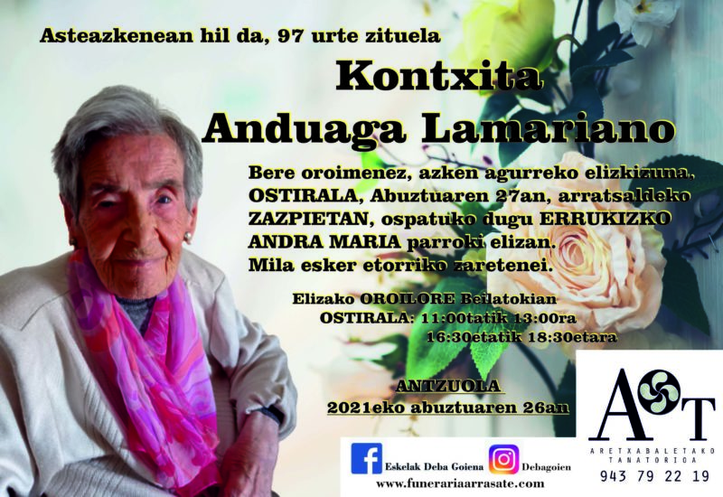 Kontxita Anduaga Lamariano