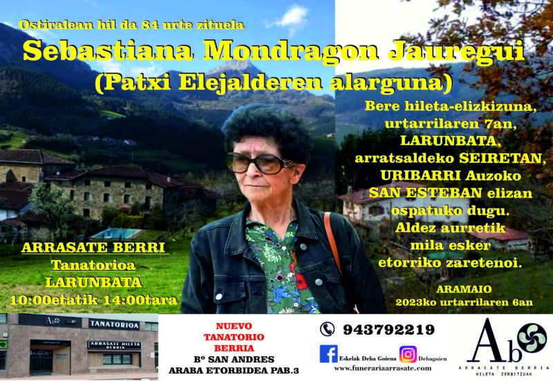 Sebastiana Mondragon Jauregui