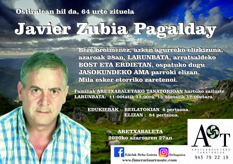 Javier Zubia Pagalday