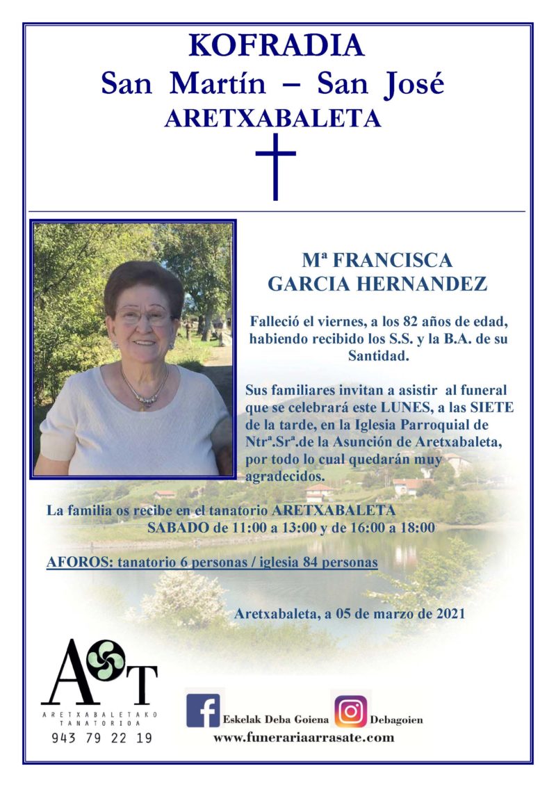 Mª Francisca Garcia Hernandez