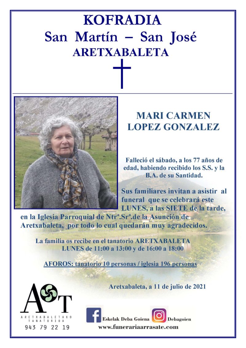 Mari Carmen Lopez Gonzalez
