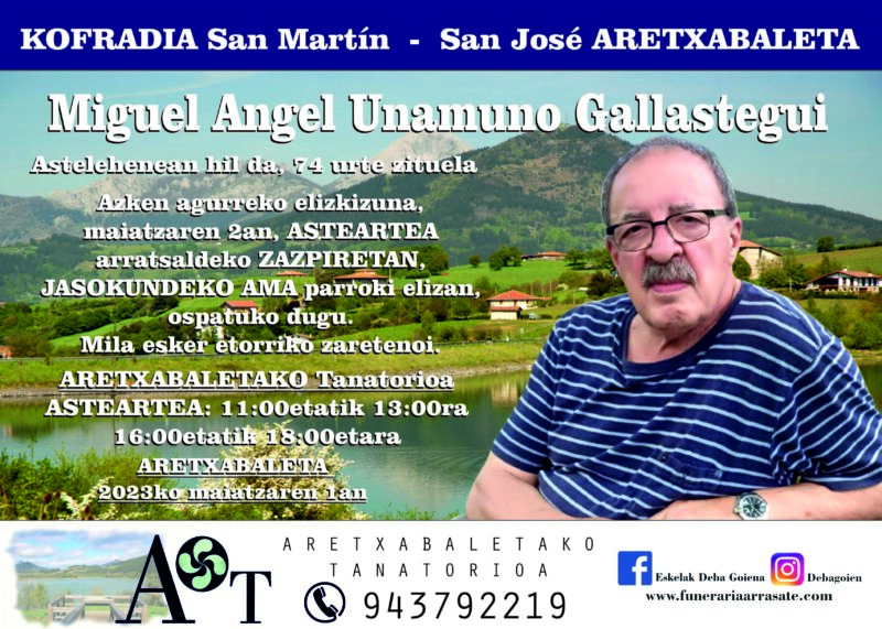 Miguel Angel Unamuno Gallastegui