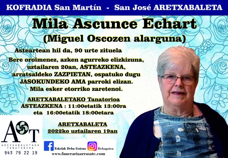 Mila Ascunce Echart