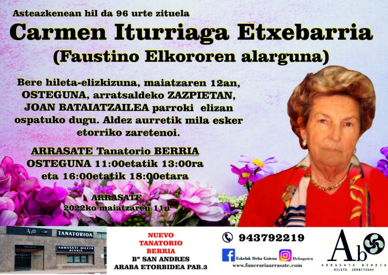 Carmen Iturriaga Etxebarria