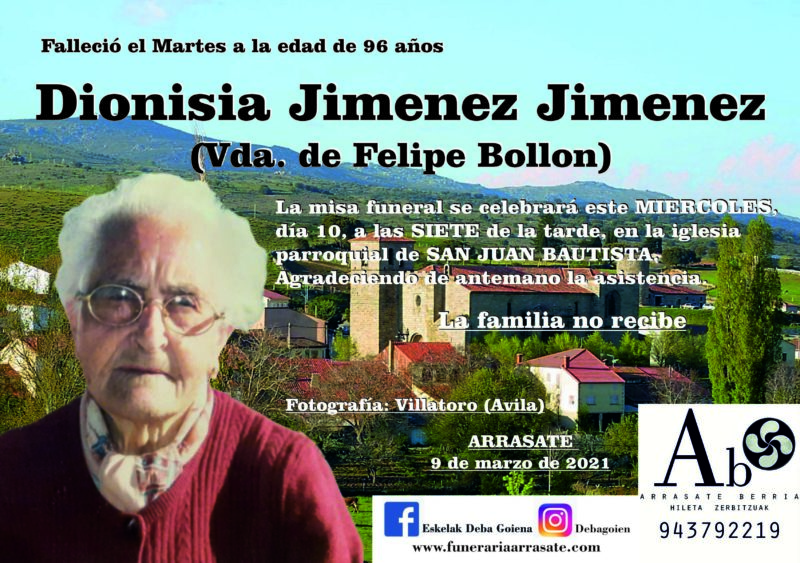 Dionisia Jimenez Jimenez