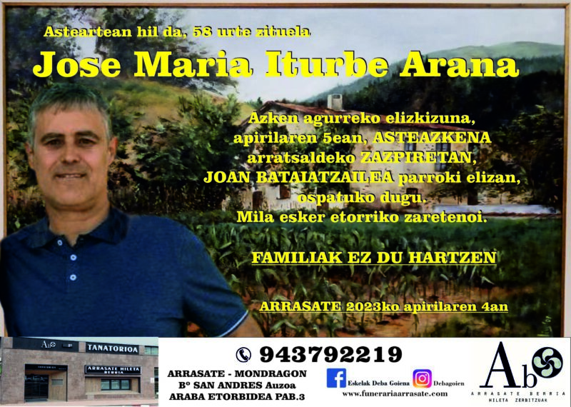 Jose Maria Iturbe Arana