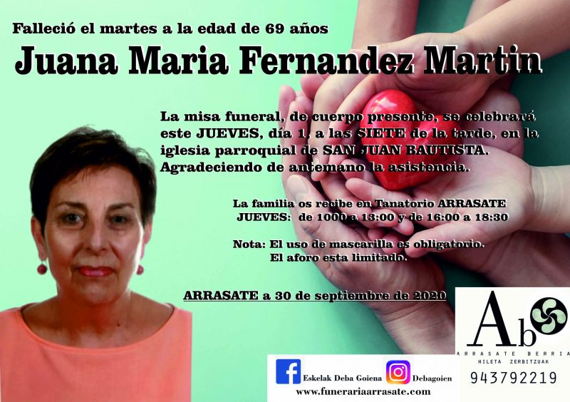 Juana Maria Fernandez Martin