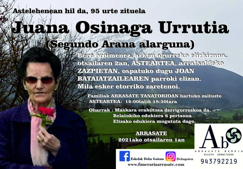 Juana Osinaga Urrutia