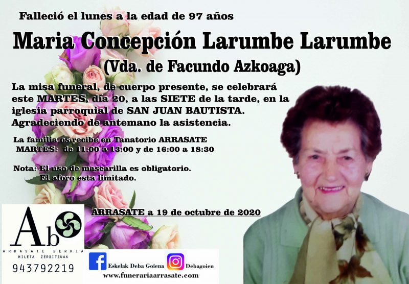 Maria Concepción Larumbe Larumbe