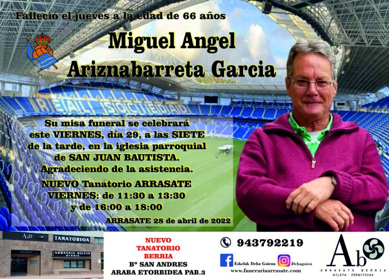 Miguel Angel Ariznabarreta Garcia