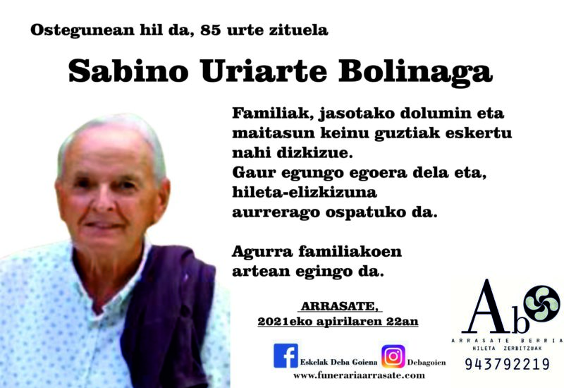 Sabino Uriarte Bolinaga