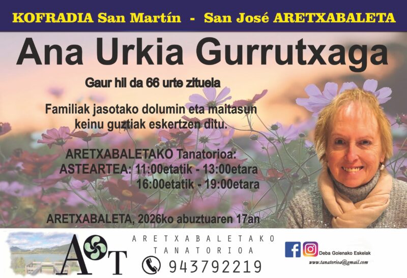 Ana Urkia Gurrutxaga