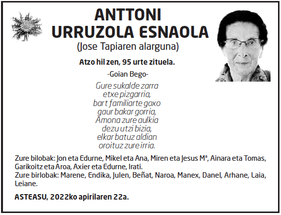 Anttoni Urruzola Esnaola