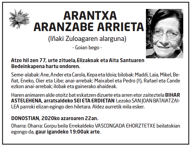Arantxa Aranzabe Arrieta