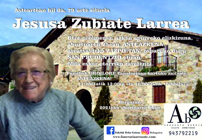 Jesusa Zubiate Larrea