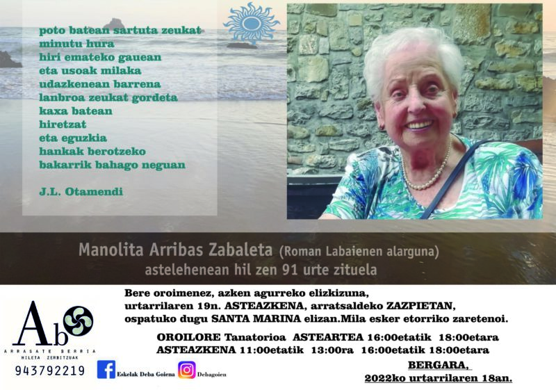 Manolita Arribas Zabaleta
