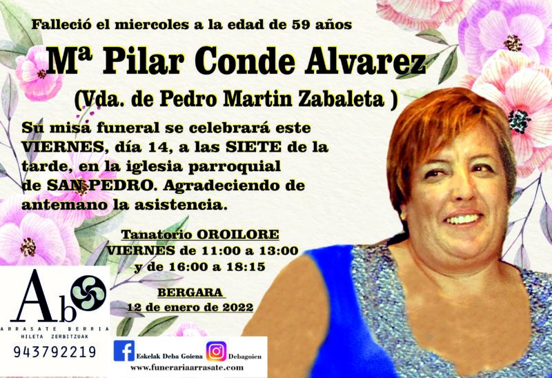 Maria Pilar Conde Alvarez