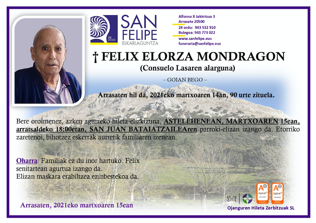 Felix Elorza Mondragon