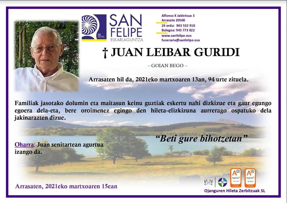 Juan Leibar Guridi