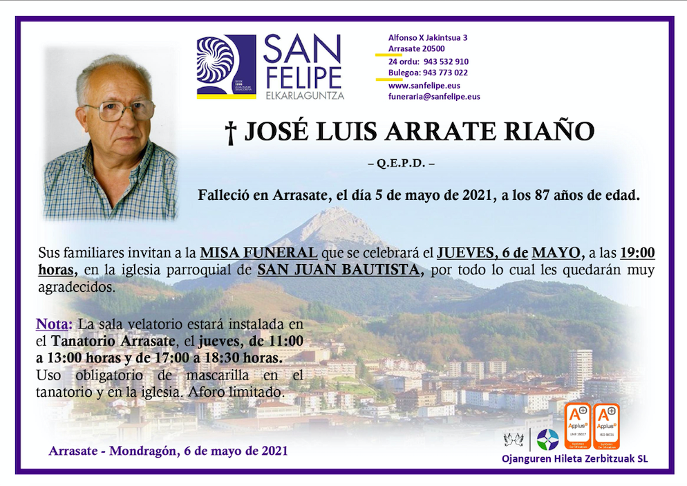 Jose Luis Arrasate Riaño