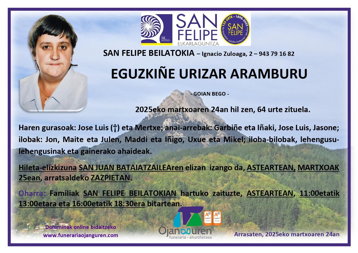 Eguzkiñe Urizar Aramburu