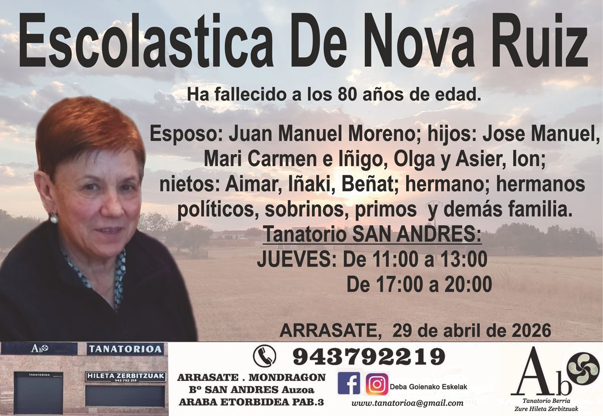 Escolastica De Nova Ruiz