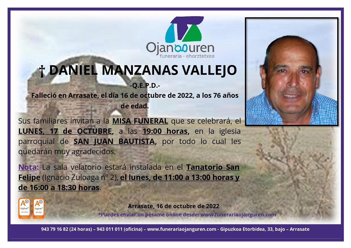 Daniel Manzanas Vallejo