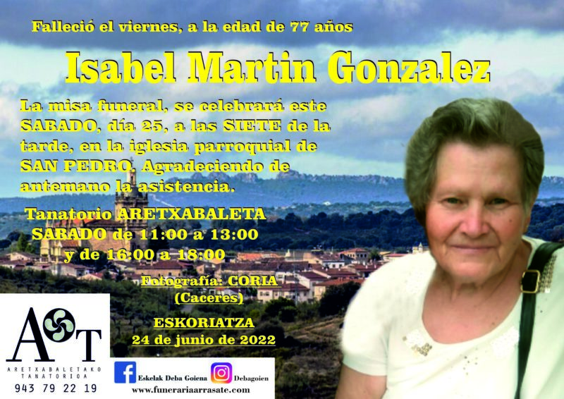 Isabel Martin Gonzalez