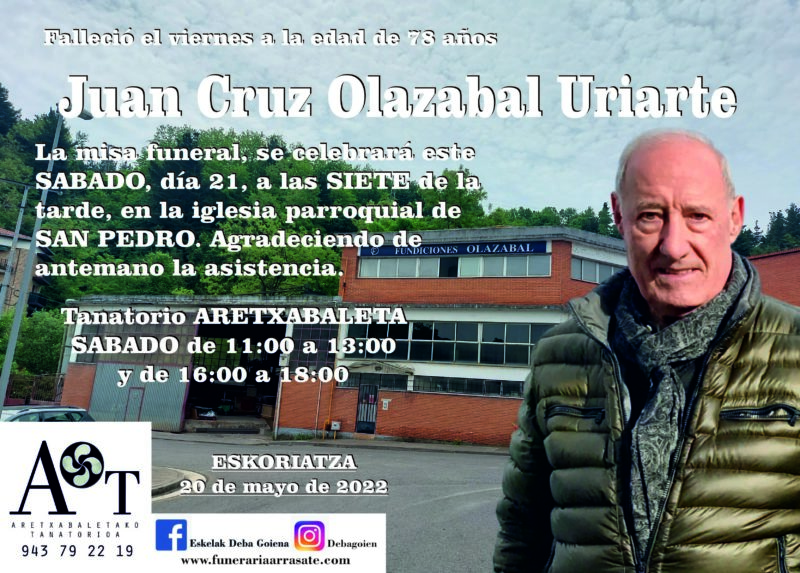 Juan Cruz Olazabal Uriarte