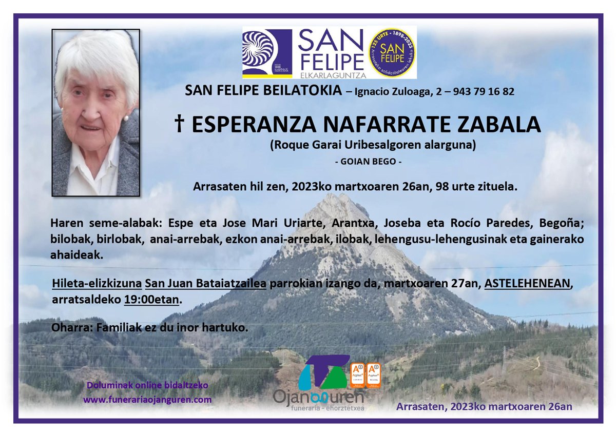 Esperanza Nafarrate Zabala