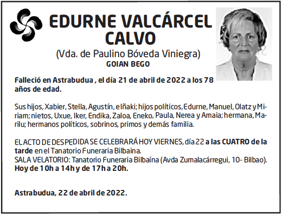 Edurne Valcárcel Calvo