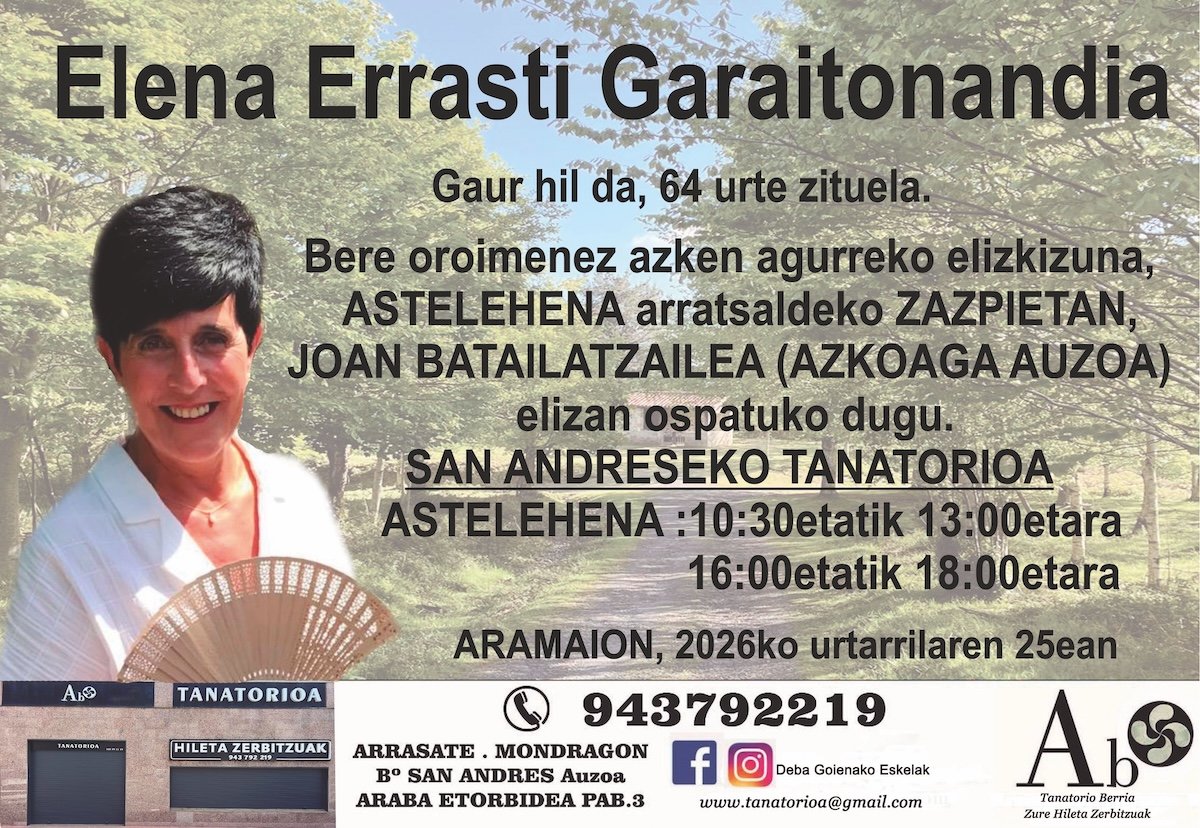 Elena Errasti Garaitonandia